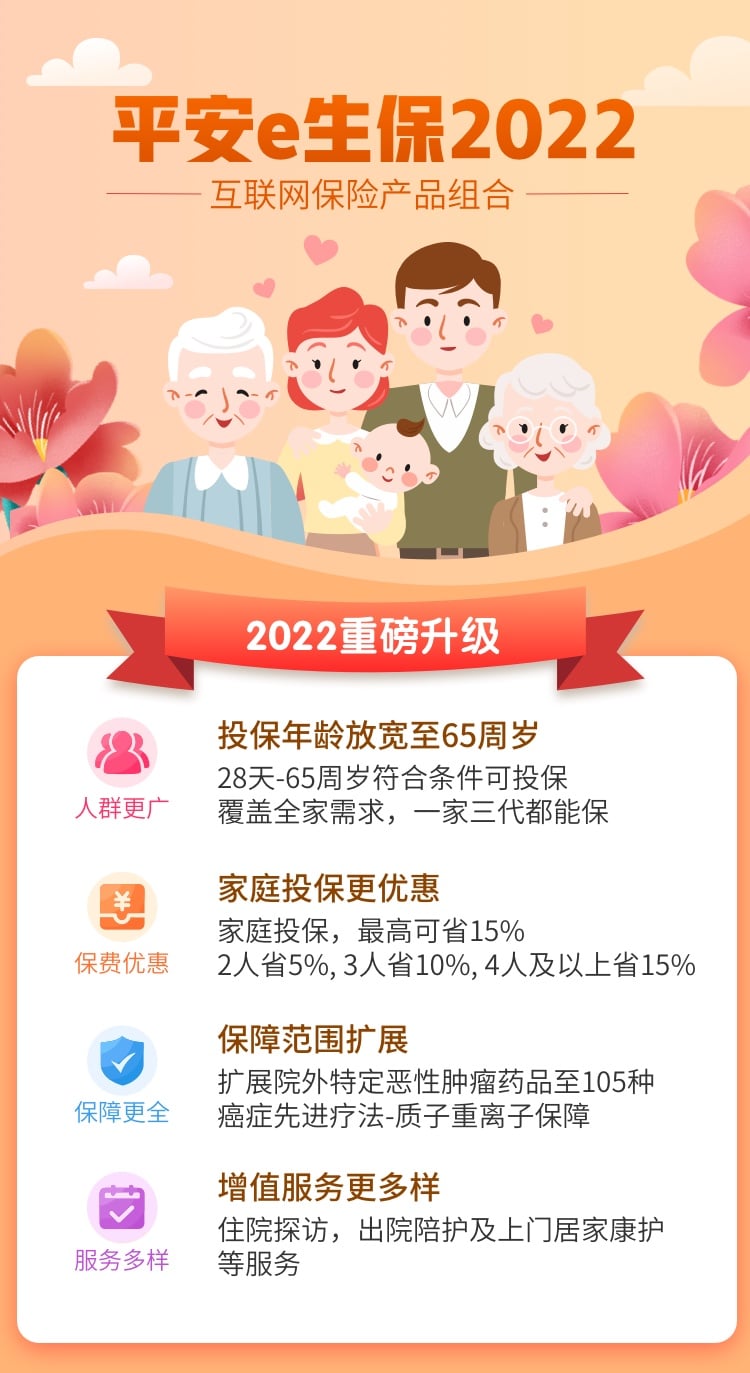 平安e生保 22互联网保险产品组合